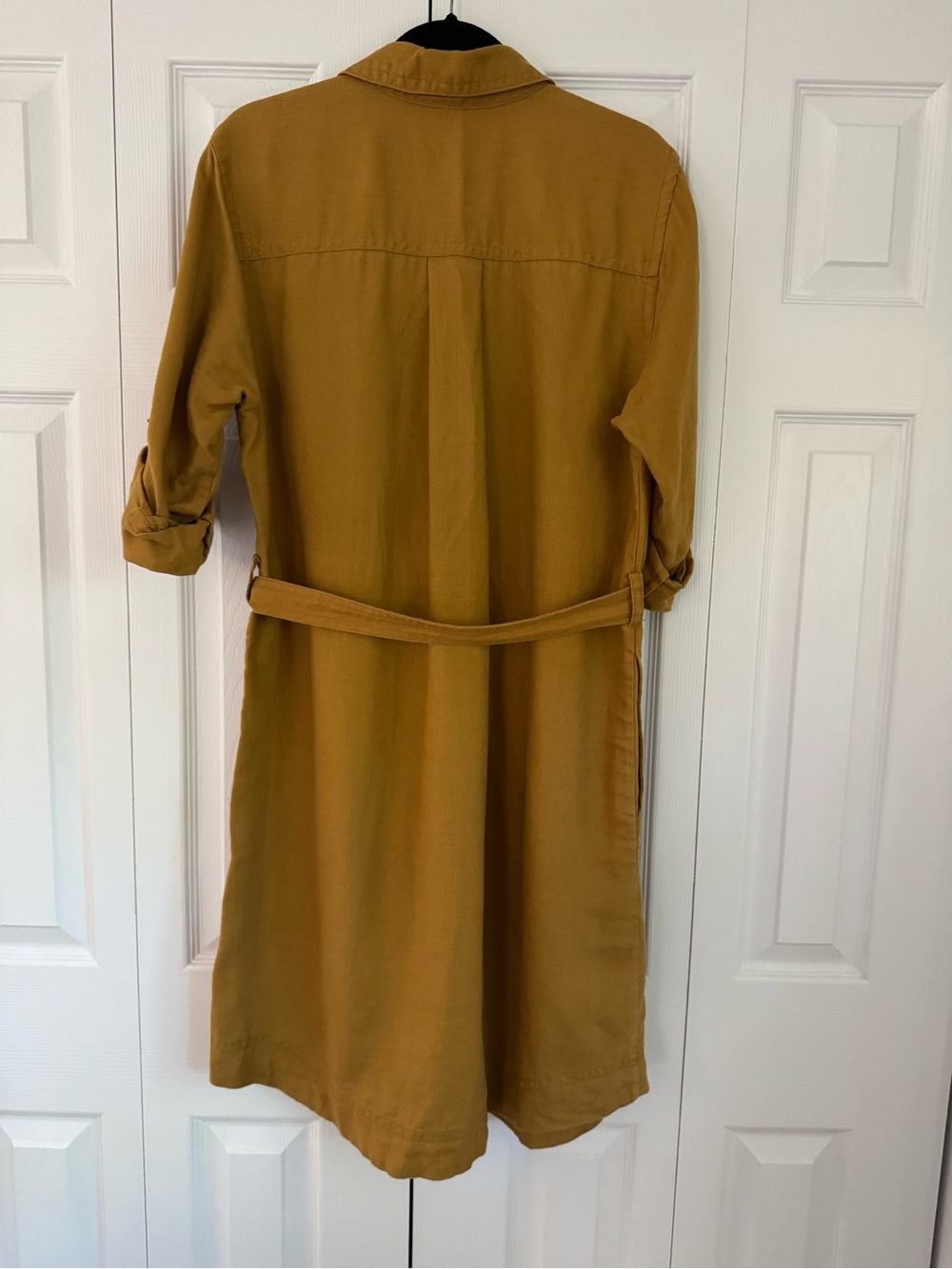 Banana Republic Safari Belted Linen Shirt Dress Size L - Picture 4 of 11